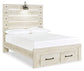 Cambeck  Panel Bed With 2 Storage Drawers