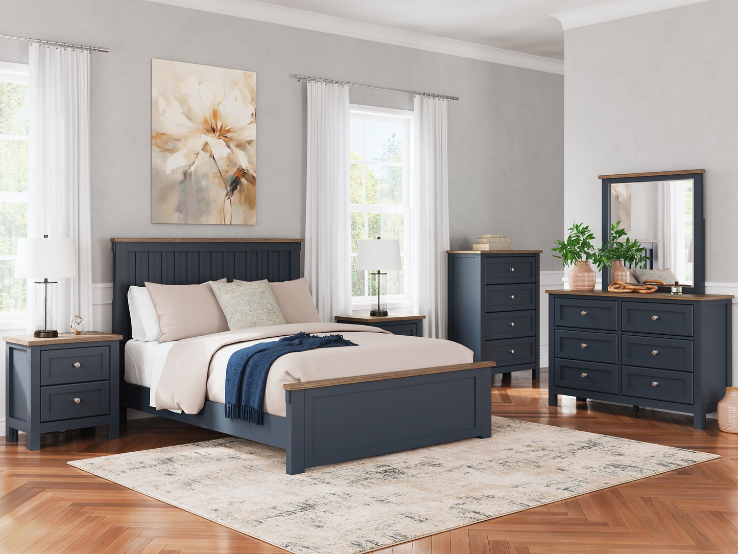 Landocken  Panel Bed