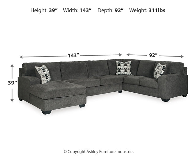 Ballinasloe 3-Piece Sectional with Chaise