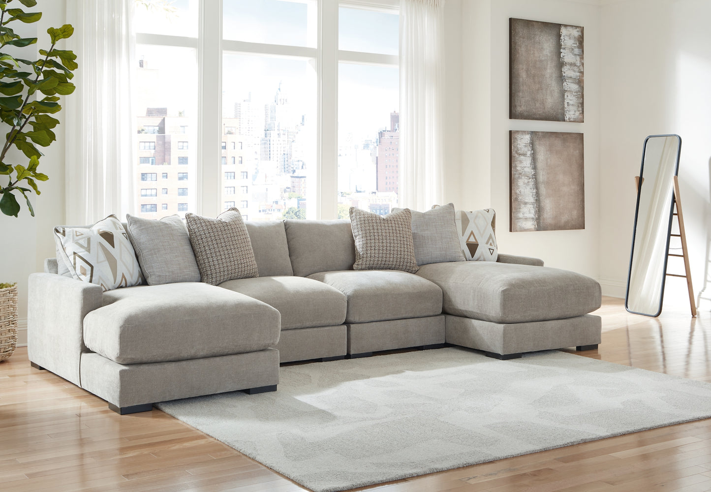 Aslan Court 4-Piece Sofa Pit Sectional