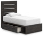 Hollivern  Panel Bed With Storage