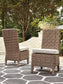 Beachcroft Outdoor Dining Table and 4 Chairs and Bench