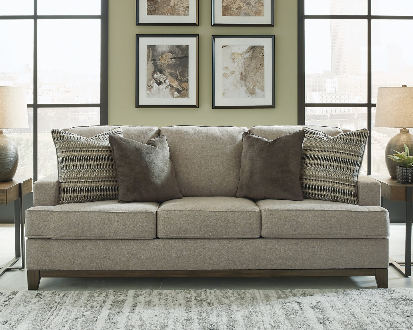 Kaywood Sofa, Loveseat, Chair and Ottoman