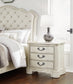 Arlendyne King Upholstered Bed with Mirrored Dresser, Chest and Nightstand